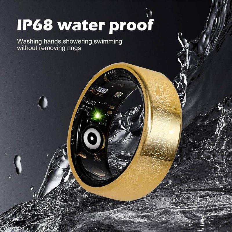 Weylmd Smart Ring Fitness Tracker for Women & Men, Heart Rate, Blood Oxygen, Blood Pressure, Sleep & Step Monitor, IP68 Waterproof Health Ring, Compatible with iPhone - Image 5